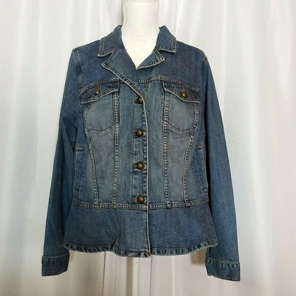 𝅺VENEZIA Blue Denim Jacket 18 / 20 - Picture 1 of 7